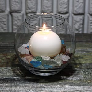 Richland Sphere Candle 3" White Set of 48