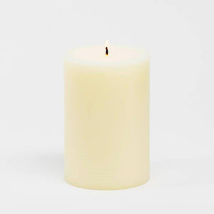 Richland Pillar Candles 4"x4", 4"x6" & 4"x9" Ivory Set of 3