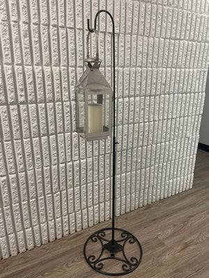 Adjustable Black Iron Shepherds Hook 34"-55"