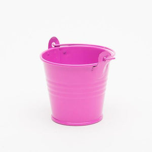 Richland 2" Iron Favor Bucket, Fuchsia Set of 25