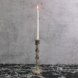 Richland Ribbed Unique Mercury Glass Taper Candle Holder Set of 3