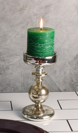 Richland Pillar Holder Unique Mercury Bubble - 7.3" - Set of 6