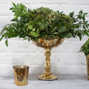 Desiray Glass Compote 9.5" Gold