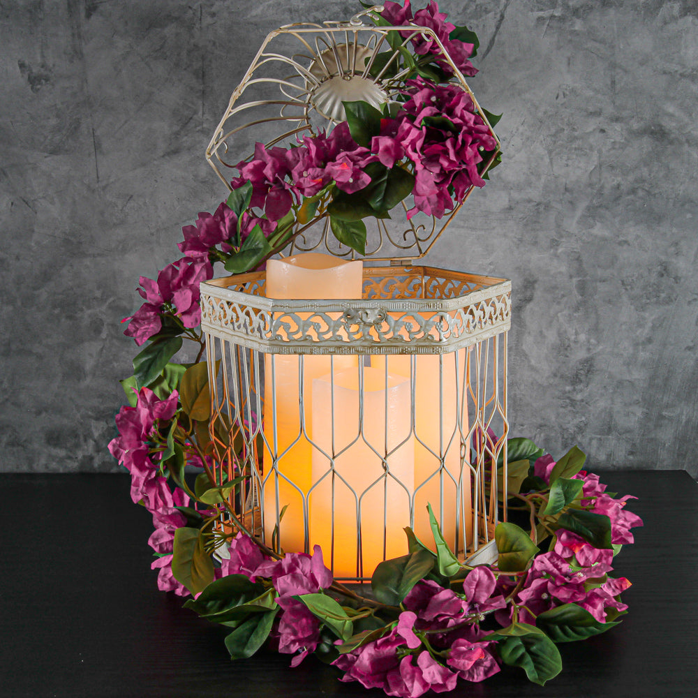 Faux Bougainvillea Garland 72"
