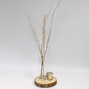 Gold Leaf Birch Branch Bundle (3 branches)