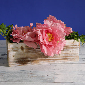 Pink Silk Peony (6" wide) Flower Heads