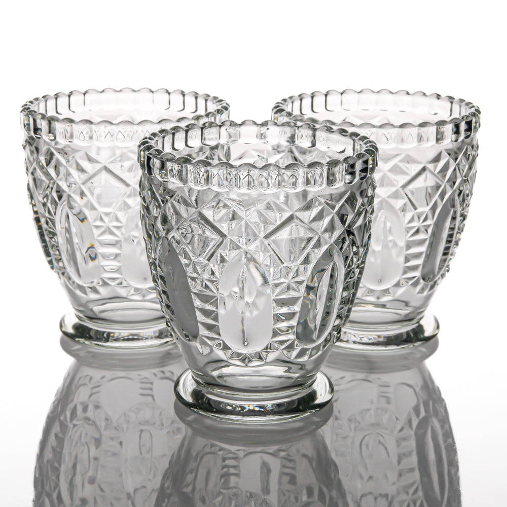 Richland Royal Textured Glass Votive Holder Petite Clear