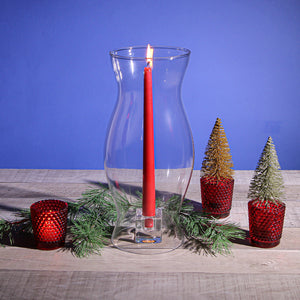 Richland Votive Holder Hobnail Red