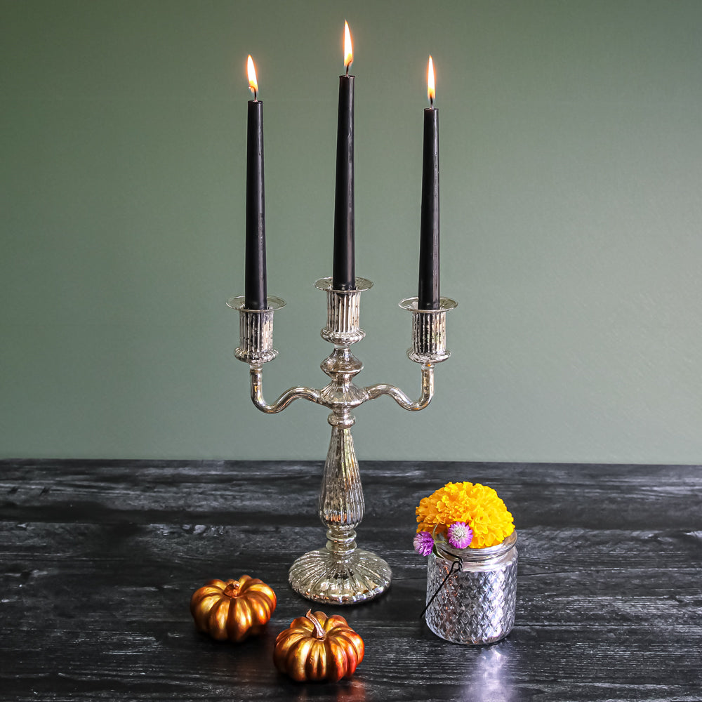 Richland Taper Candles 10" Black Set of 10