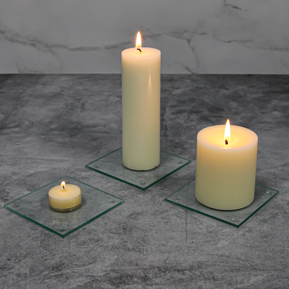 Richland Pillar Candle 2"x6" Light Ivory Set of 20