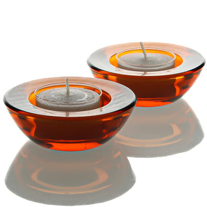 Eastland Chunky Tealight Candle Holder Amber