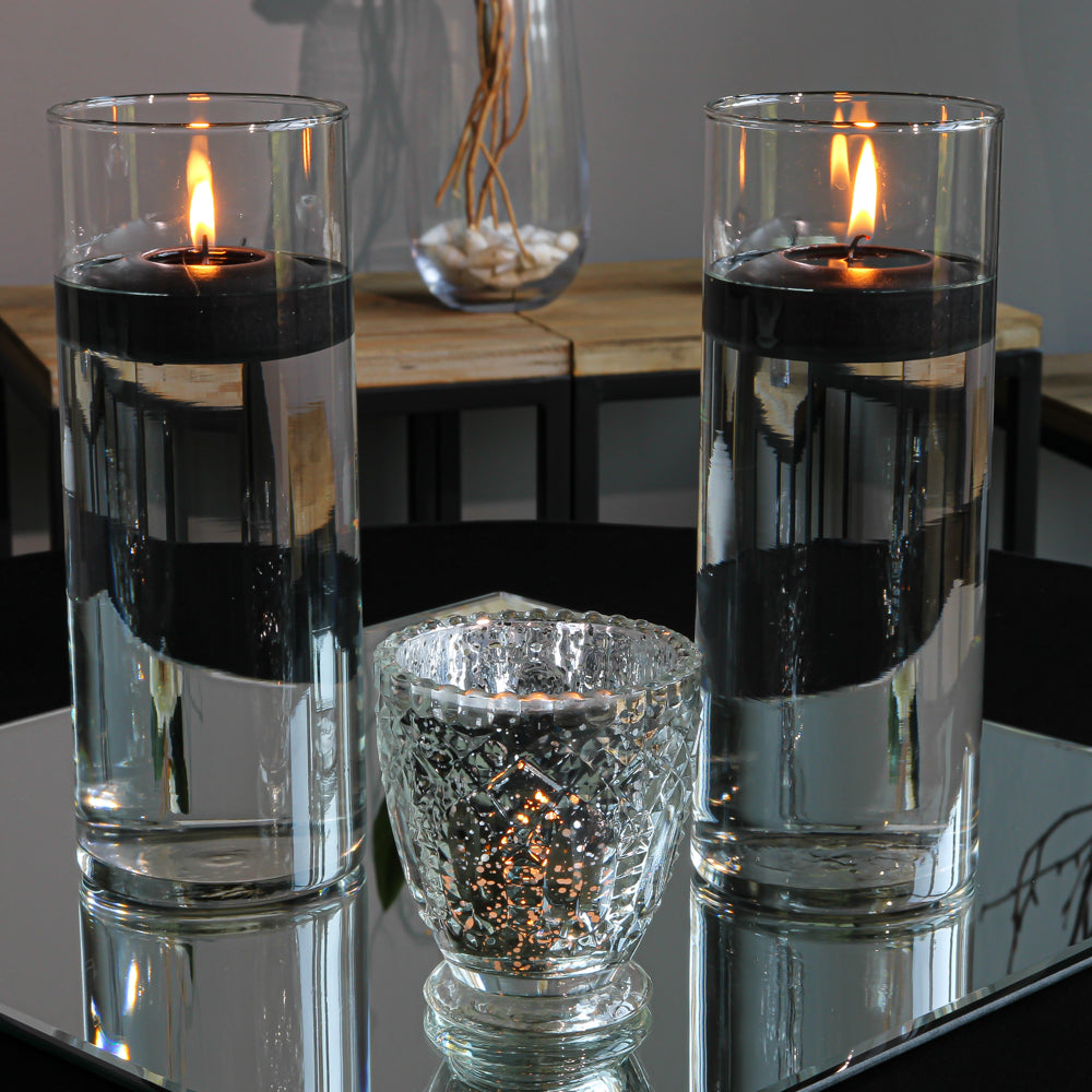 Richland Floating Candles 3" Black Set of 12