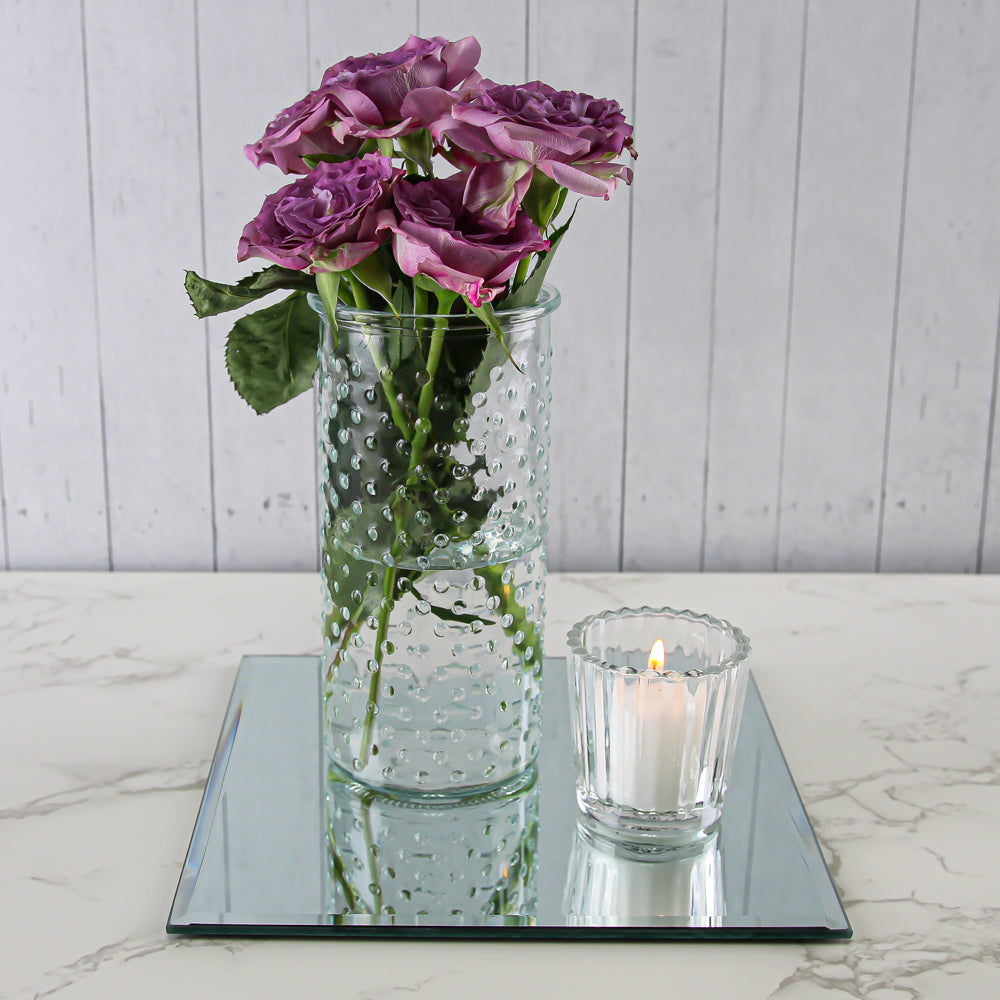 Richland Cylinder Vase Dotted Swiss Small