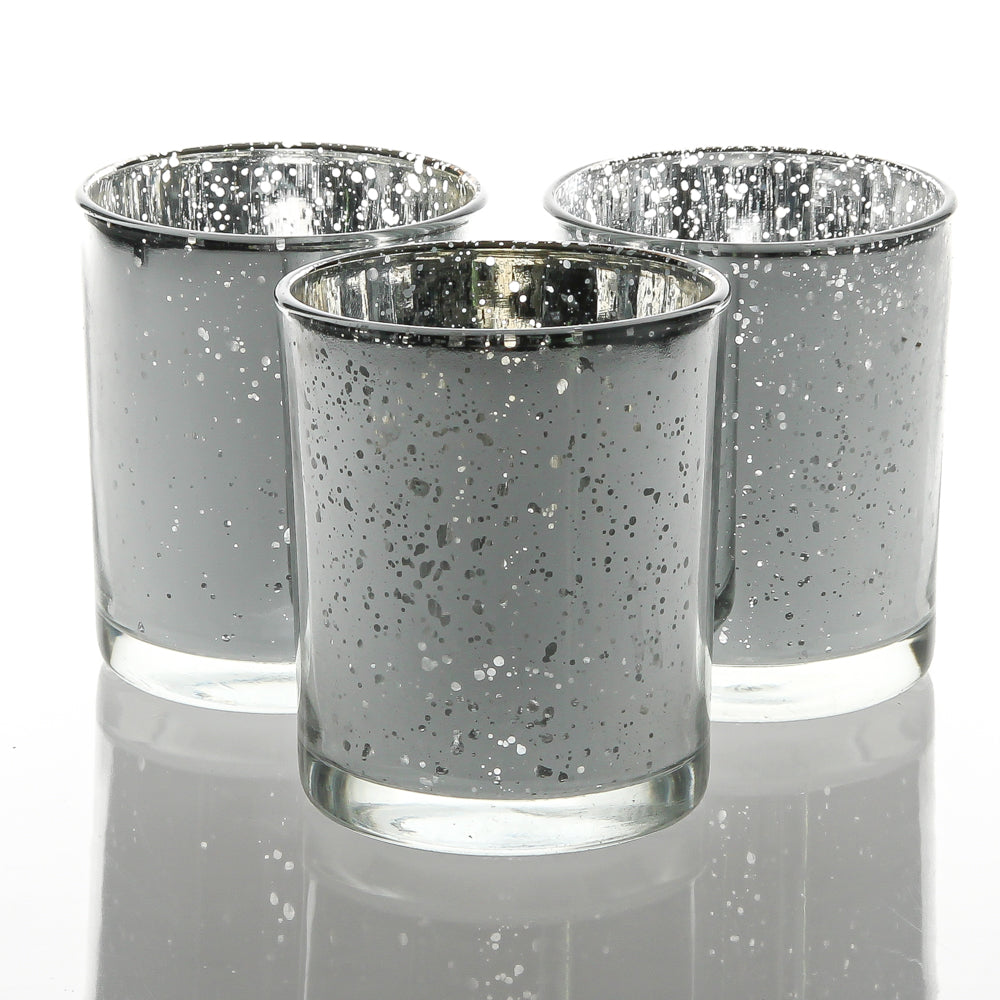 Richland Votive Holder Grande Silver Mercury Set of 72