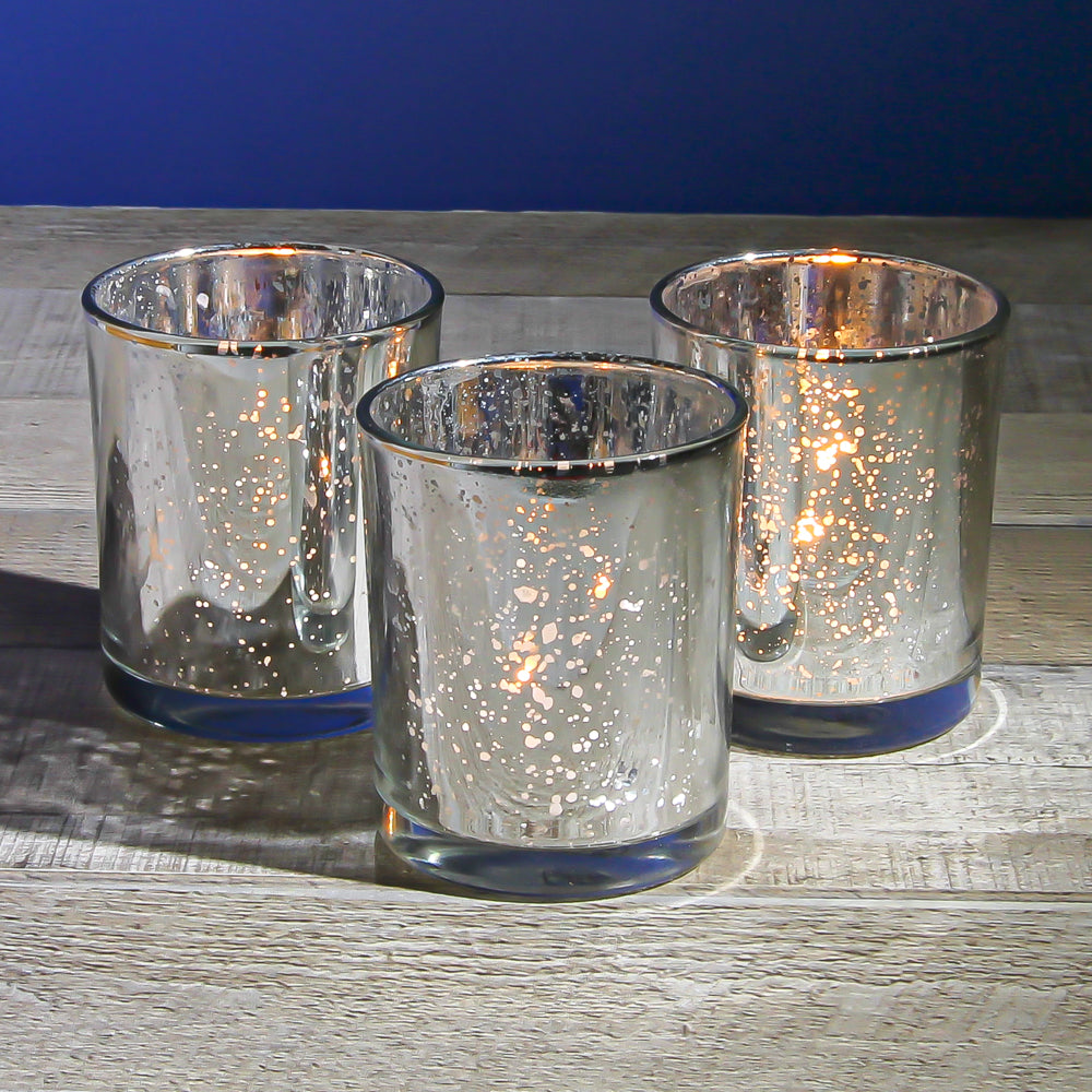 Richland Votive Holder Grande Silver Mercury Set of 72