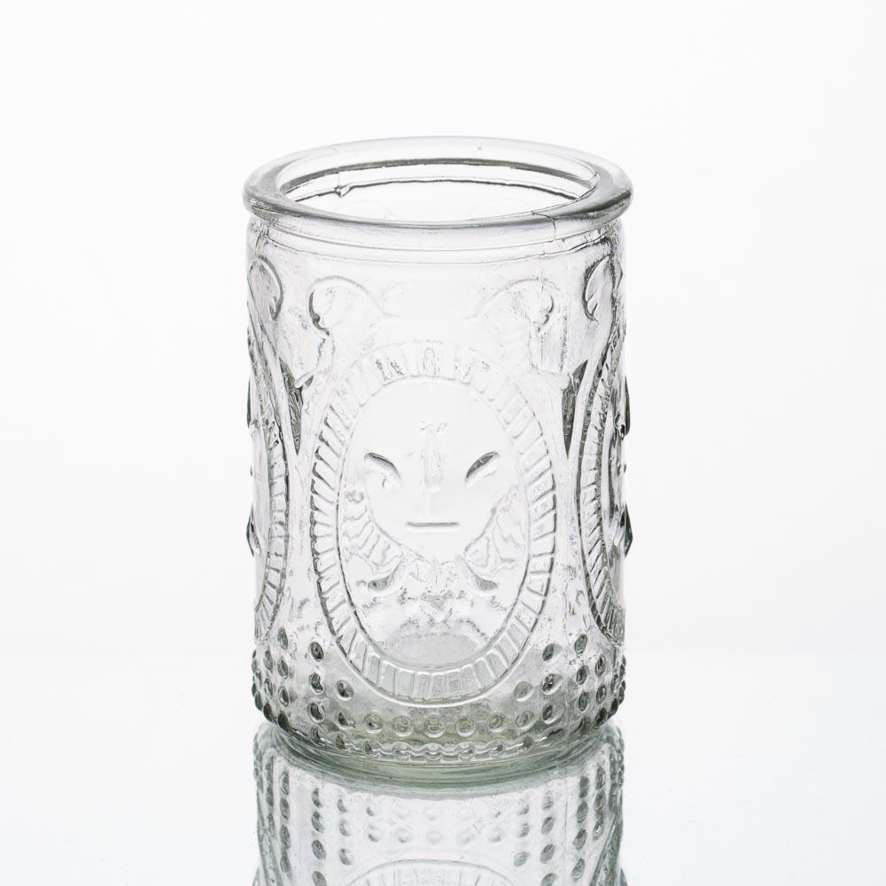 Richland Candle Holder Textured Glass Tall Set of 12