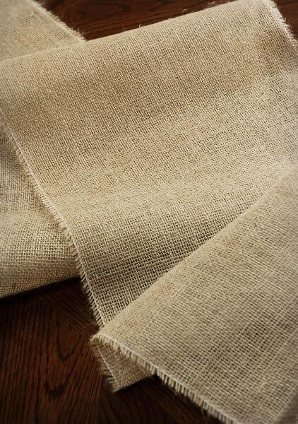 burlap table runner 12 5 wide x 96in