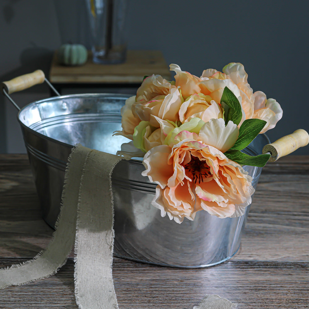 Galvanized Tub Oval 15 Inch