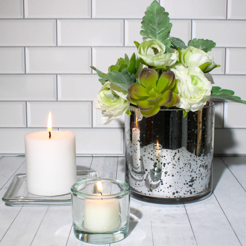 Richland Pillar Candle 3"x3" White
