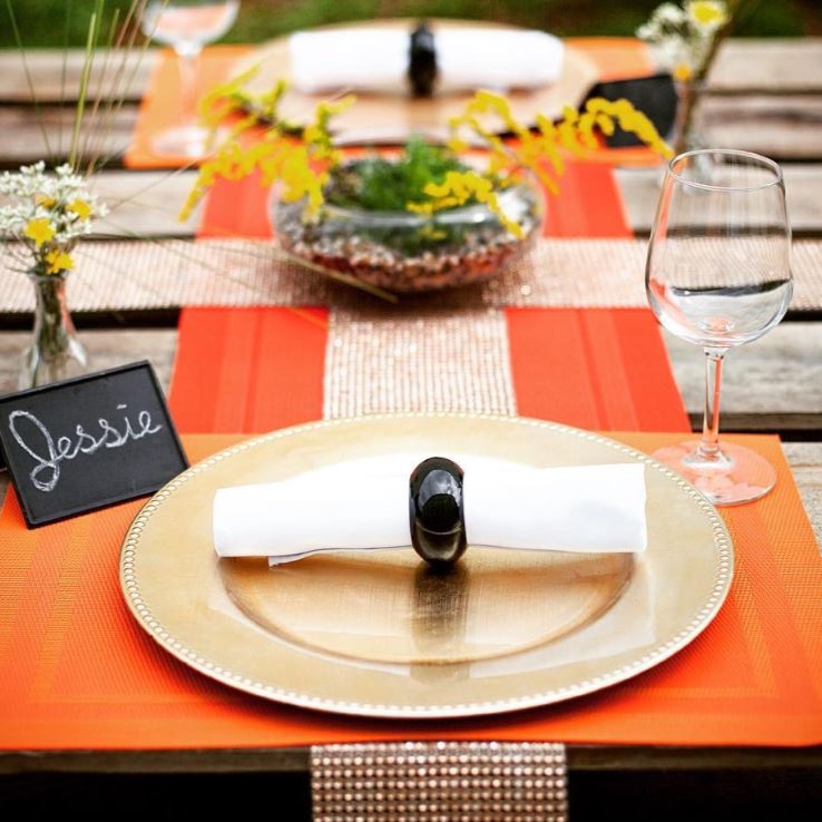 Richland Napkin Ring 2.3" Black Set of 4