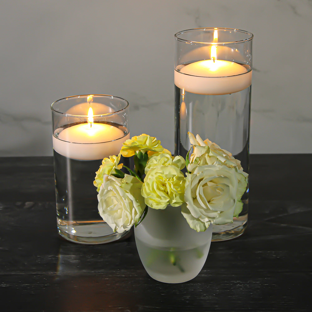 Eastland Grande Hurricane Votive Candle Holder Frosted Set of 12