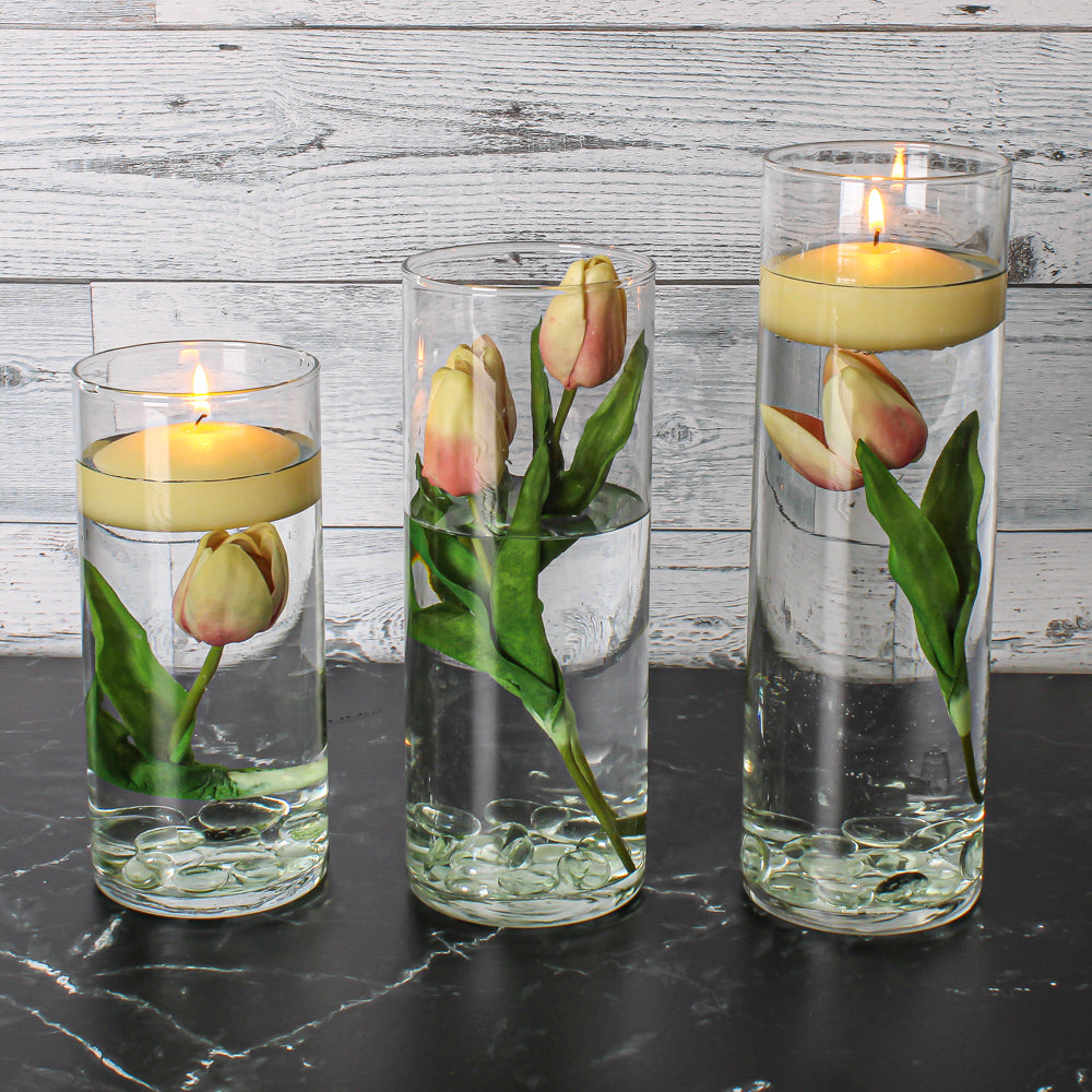 Eastland Cylinder Vases 7.5" , 9" & 10.5" 
