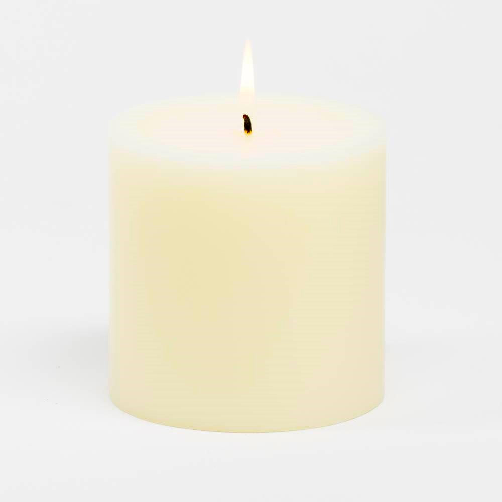 Richland 4" x 4" Ivory Pillar Candles Set of 6
