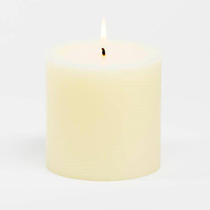 Richland 4" x 4" Ivory Pillar Candles Set of 6