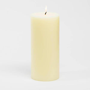 Richland Pillar Candles 4"x4", 4"x6" & 4"x9" Ivory Set of 3