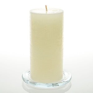 Richland Rustic Pillar Candle 3"x 6" Light Ivory Set of 6