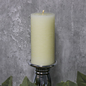 Richland Rustic Pillar Candle 3"x 6" Light Ivory Set of 24