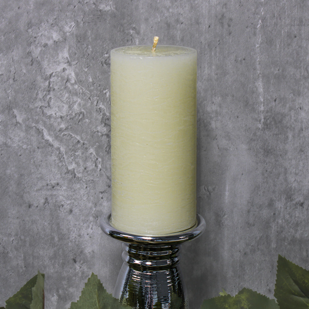 Richland Rustic Pillar Candle 3"x 6" Light Ivory Set of 6