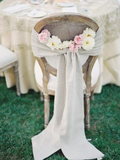 Linen Chair Sash / Table Runner 8in x 108in