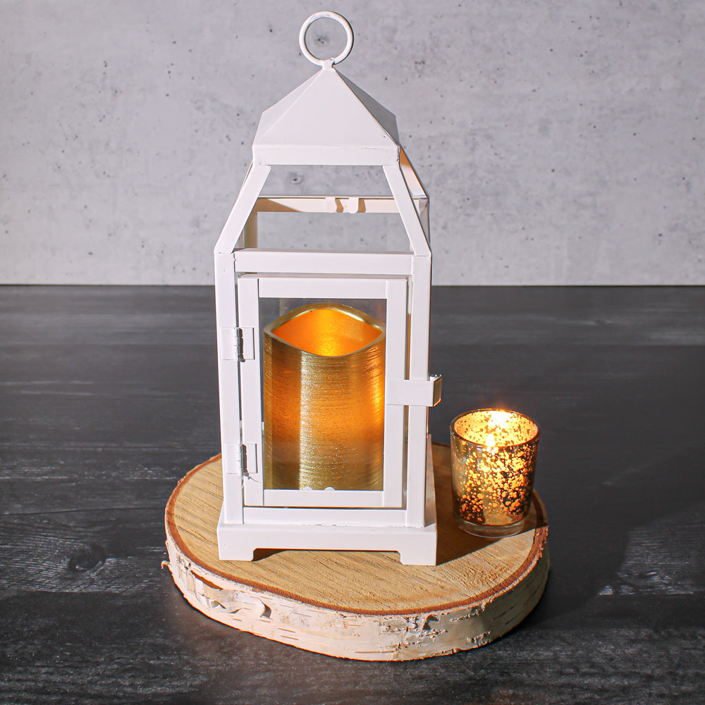 Richland Gold Metallic Wavy Top LED Candle