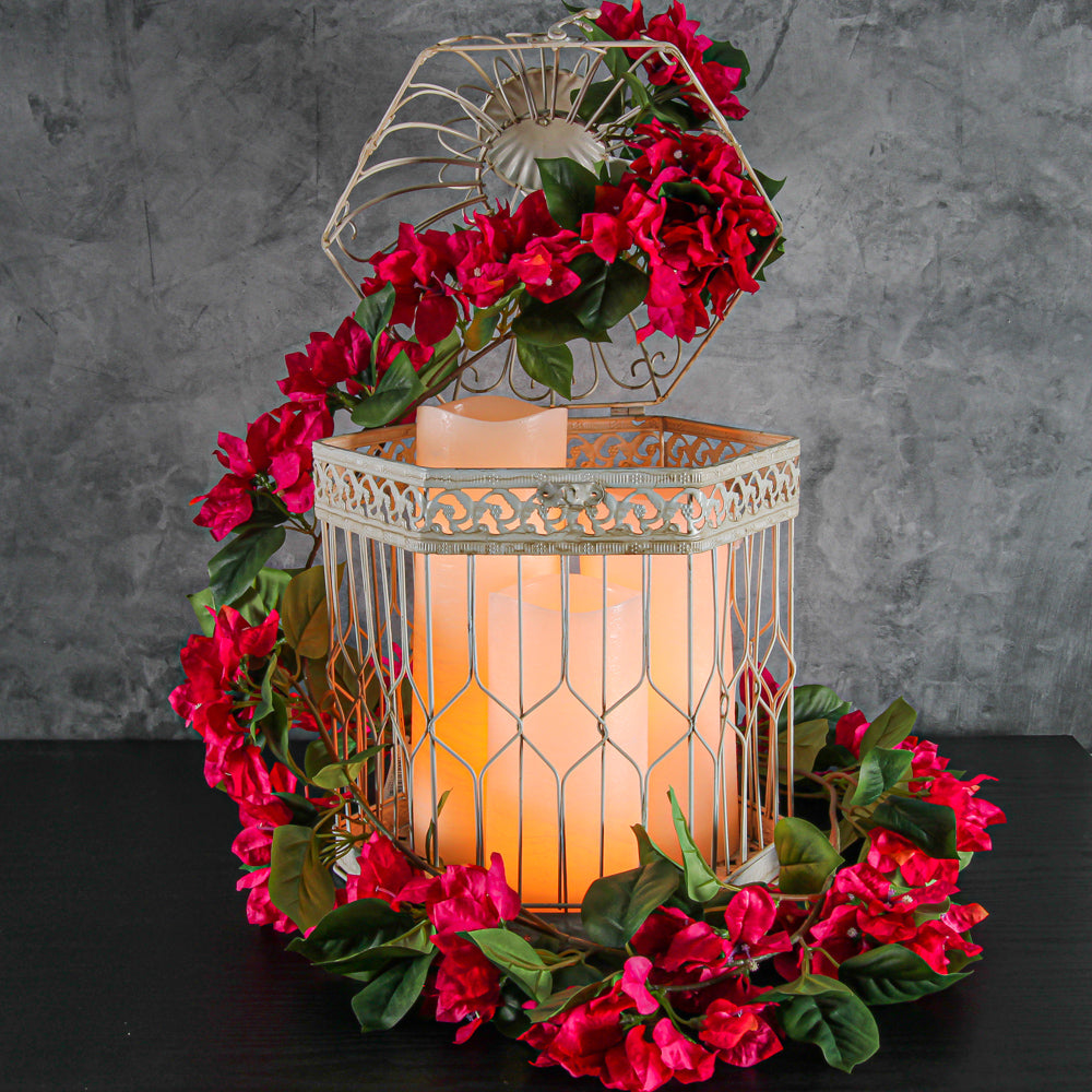 Richland 4" x 10" Large LED Pillar Candle with Wavy Top