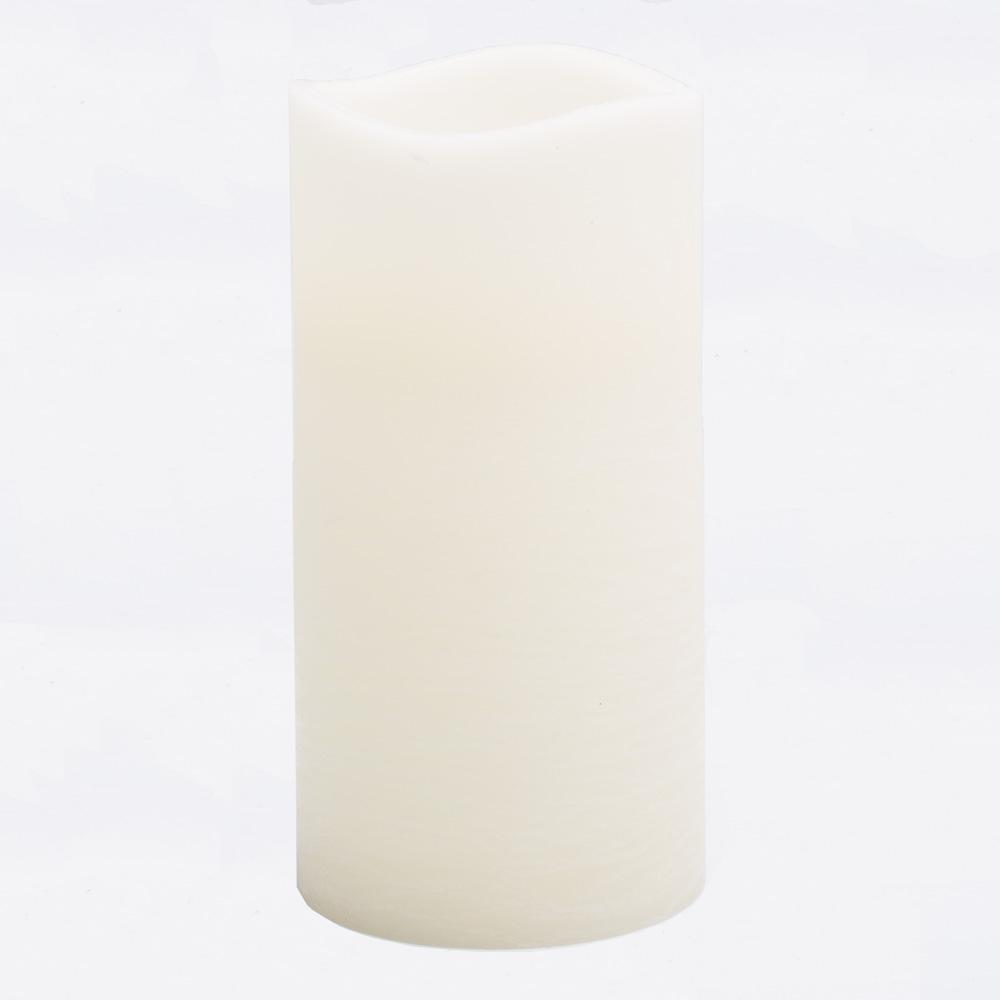 richland led big pillar candles ivory 6 x 12