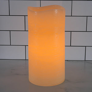 Richland LED Big Pillar Candle Ivory 6in x 12in