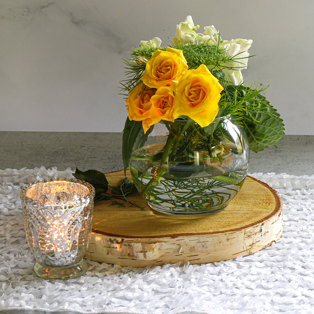 Eastland Bubble Ball Vase 5.5" Set of 4