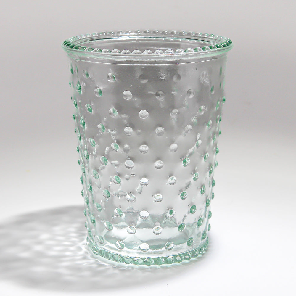 Hobnail Annie Votive Holder & Vase  4" x 5" Clear Glass