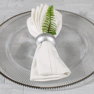 Richland Napkin Ring 2.3" Silver Set of 4