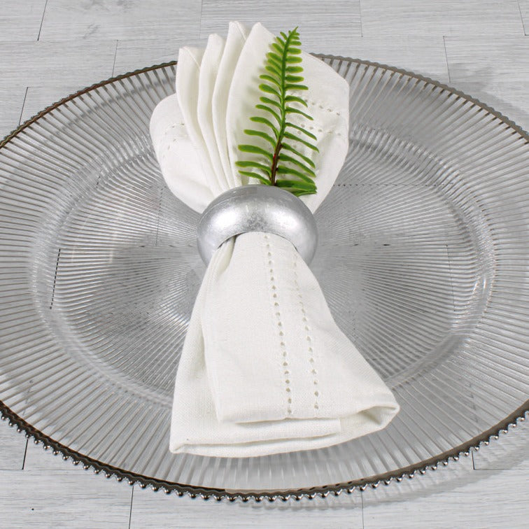 Richland Napkin Ring 2.3" Silver Set of 24
