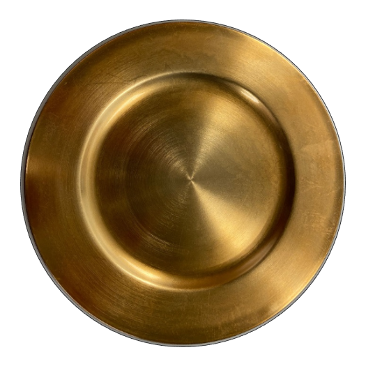 Richland Plain Charger Plate 13" Gold Set of 48