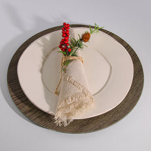 Richland Charger Plate 13" Woodgrain