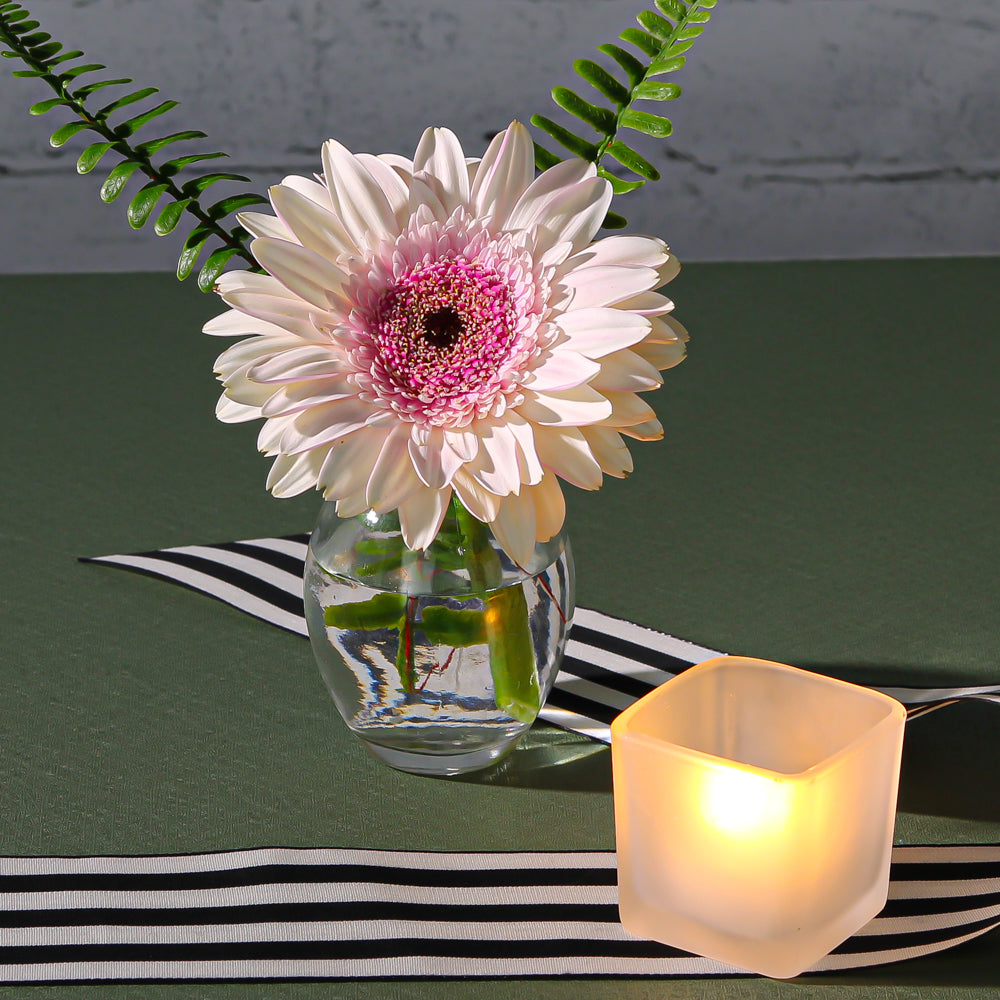 eastland square votive candle holder frosted set of 12