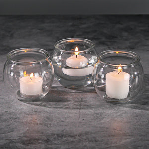 Richland Bubble Ball Vase with Rim 3" Set of 12