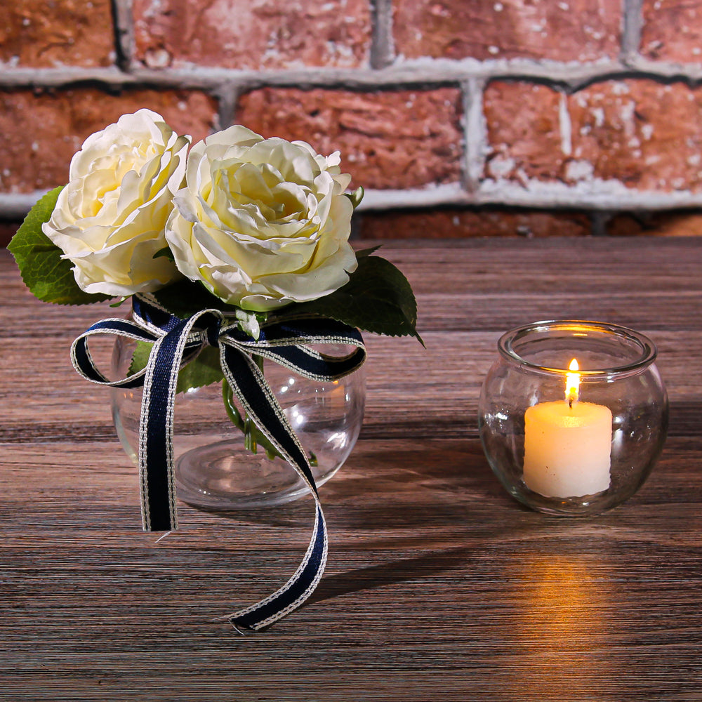 Richland Bubble Ball Vase with Rim 3" Set of 48