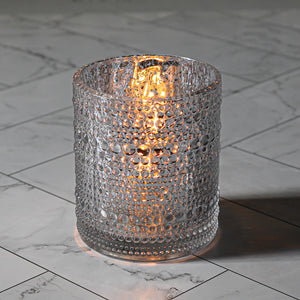 Richland Mercury Candle Holder Pearly Silver Large