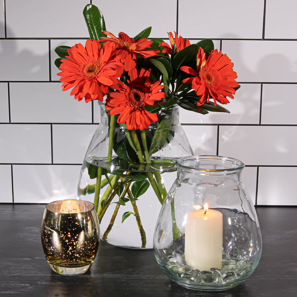 halcyone vintage glass vase set of 2