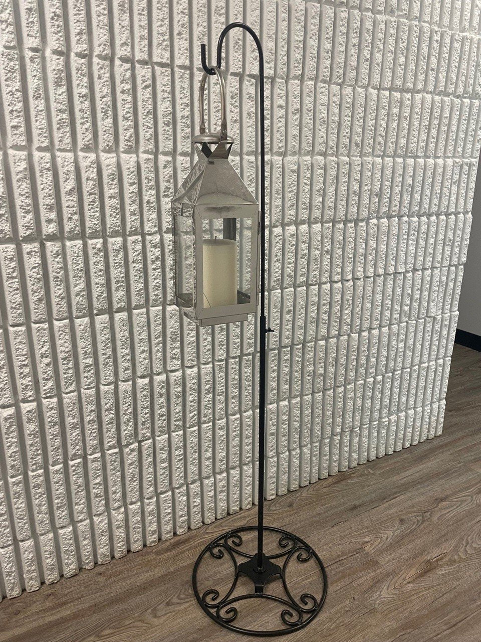 Adjustable Black Iron Shepherds Hook 34"-55"