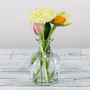 Richland Vintage French Parfum Glass Bottle 5.5" Set of 6